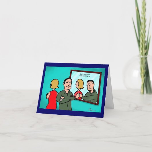 Groene Weenii "Tijd om na te denken" briefkaart (Voorkant)