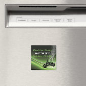 Groene wegbiker/motorfiets bruiloft Bespaar op dat Magneet (Insitu (Vaatwasser))