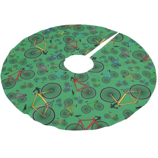 Groene wegfietsen kerstboom rok (Gekanteld)