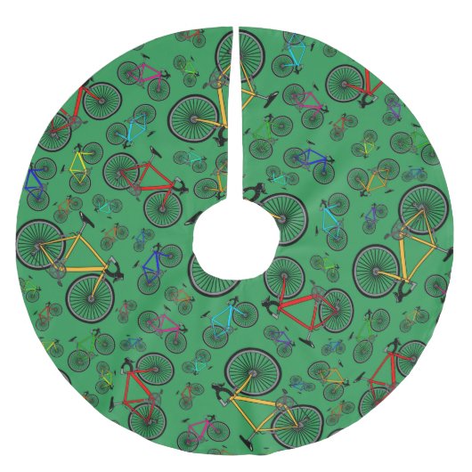 Groene wegfietsen kerstboom rok (Voorkant)