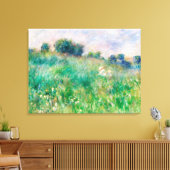 Groene weide van Renoir Impressionistisch Schilder Canvas Afdruk (Insitu (Woonkamer))