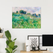 Groene weide van Renoir Impressionistisch Schilder Poster (Thuiskantoor)