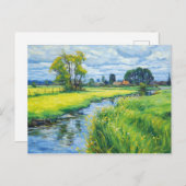 Groene weiden langs de Havel Briefkaart (Voorkant / Achterkant)