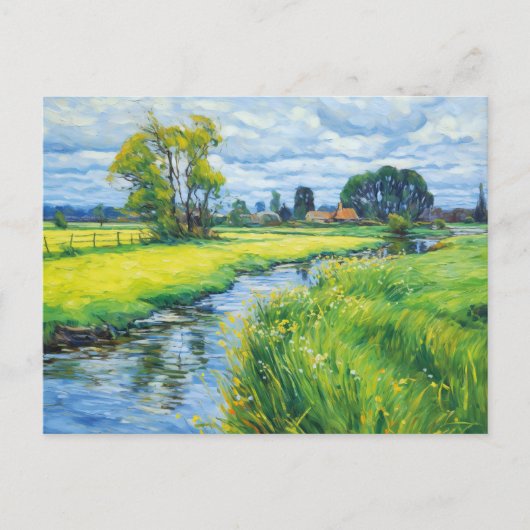 Groene weiden langs de Havel Briefkaart (Voorkant)