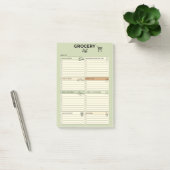 Groene Wekelijkse Boodschappenlijst - Post-it® Notes (Kantoor)