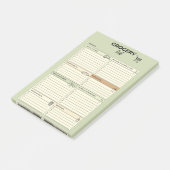 Groene Wekelijkse Boodschappenlijst - Post-it® Notes (Schuin)