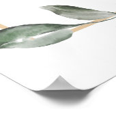 Groene Welkom Huwelijk bord Poster (Hoek)