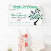 Groene welkome familie reünie Firefly Lights Spandoek (Insitu)