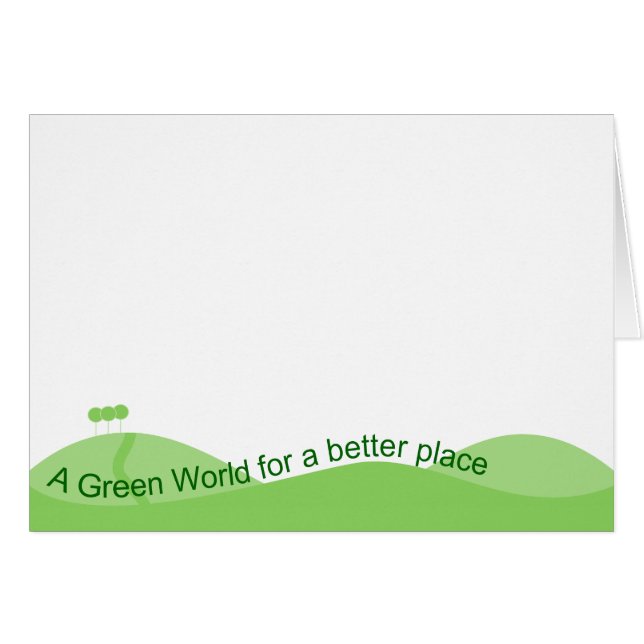Groene wereld (Voorkant Horizontaal)