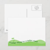 Groene wereld briefkaart (Voorkant / Achterkant)