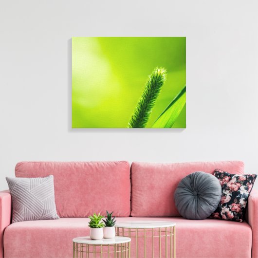 Groene wereld canvas afdruk (Insitu (Woonkamer))