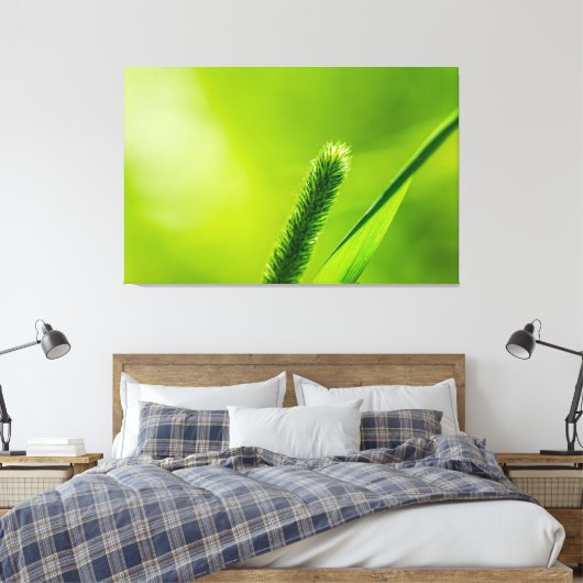 Groene wereld canvas afdruk (Insitu (Slaapkamer))