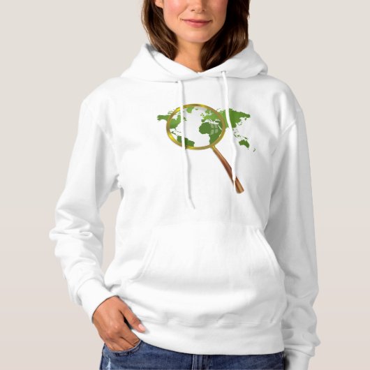 Groene wereld hoodie (Voorkant)