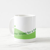 Groene Wereld Koffiemok (Voorkant links)