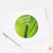 Groene wereld ronde sticker (Envelop)