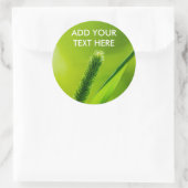 Groene wereld ronde sticker (Tas)