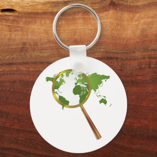 Groene wereld sleutelhanger (Voorkant)