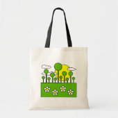 Groene wereld tote bag (Voorkant)