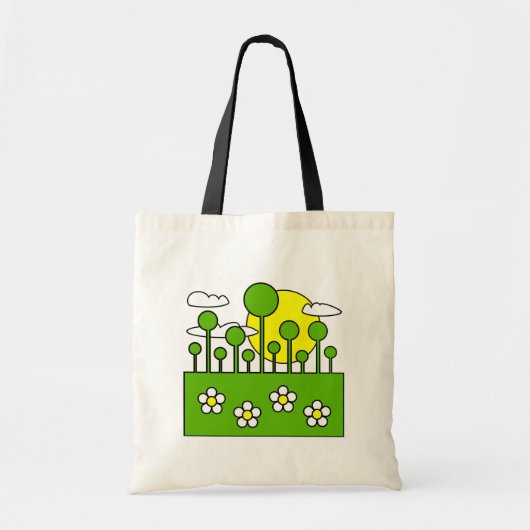 Groene wereld tote bag (Voorkant)