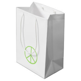 Groene wereld vredesteken Groovy liefdessymbool Medium Cadeauzakje