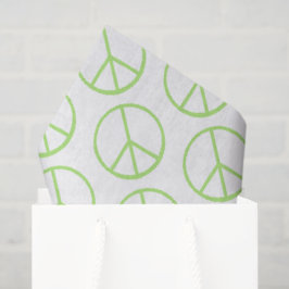 Groene wereld vredesteken Groovy liefdessymbool Tissuepapier