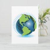 Groene Wereldbol Kaart (Staand voorkant)