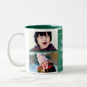 Groene wereld's grootste fotocollage tweekleurige koffiemok (Links)