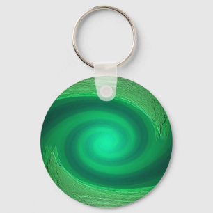 groene wervel abstract sleutelhanger