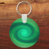 groene wervel abstract sleutelhanger (Voorkant)