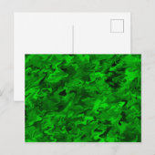 Groene werveling Briefkaart (Voorkant / Achterkant)