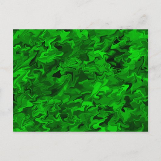 Groene werveling Briefkaart (Voorkant)