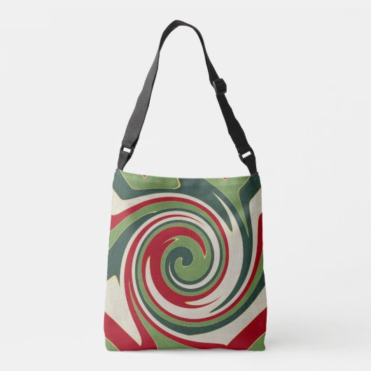 groene werveling crossbody tas (Achterkant)