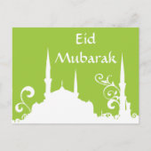 Groene wervelkolom Ramadan/Eid Banner/Streamer Briefkaart (Voorkant)