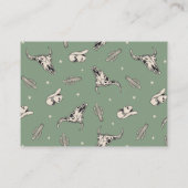 Groene Westerne boeken voor Baby Kaarten (Achterkant)