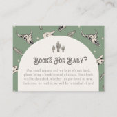 Groene Westerne boeken voor Baby Kaarten (Voorkant)