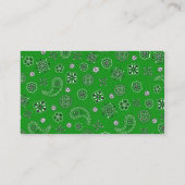 Groene Westerne bruiloft receptie Kaarten (Achterkant)