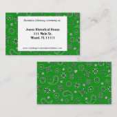 Groene Westerne bruiloft receptie Kaarten (Voorkant / Achterkant)