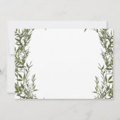 Groene Whimsical Save The Date Uitnodiging (Achterkant)