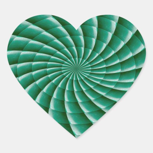 Groene Wiel Chakra SJABLOON toevoegen TEKST IMG aa Hart Sticker (Voorkant)