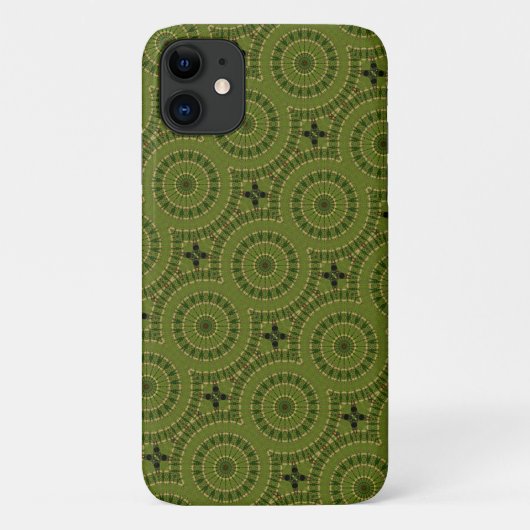 Groene Wiel Mandala Case-Mate iPhone Case (Achterkant)