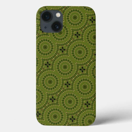 Groene Wiel Mandala Case-Mate iPhone Case (Achterkant)