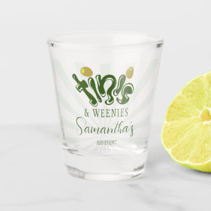 Groene Wieners & Tinis Grappige Martini Verjaardag Shot Glas