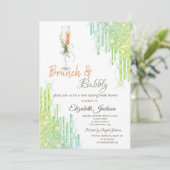 Groene wijnflessen met wijnglazen flessen Braken e Kaart (Staand voorkant)