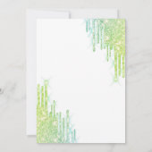 Groene wijnflessen met wijnglazen flessen Braken e Kaart (Achterkant)