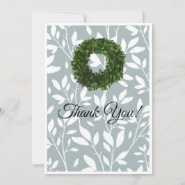 Groene wijngaard lef boerderij Wreatcountry Weddin Bedankkaart