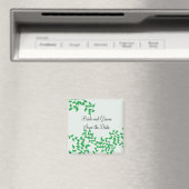Groene Wijnranken Bewaar de Datum Magneet (Insitu (Vaatwasser))