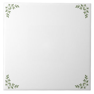 Groene wijnranken decoratieve tegel tegeltje