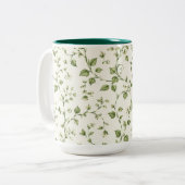Groene Wijnstok Accent Mok (Voorkant links)