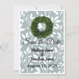 Groene Wijnstok Blad Boerderij Krans Landelijk Save The Date