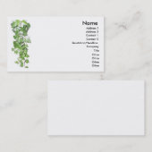 Groene wijnstok Visitekaartje (Voorkant / Achterkant)
